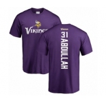NFL Nike Minnesota Vikings #31 Ameer Abdullah Purple Backer T-Shirt