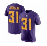 NFL Nike Minnesota Vikings #31 Ameer Abdullah Purple Rush Pride Name & Number T-Shirt