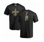 NFL Nike New Orleans Saints #7 Taysom Hill Black Backer T-Shirt