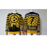 Nike Pittsburgh Steelers #7 Ben Roethlisberger Yellow jerseys Sweater