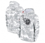 Men's Tennessee Titans 2024 Arctic Camo Salute To Service Club Fleece Pullover Hoodie