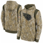 Men's Tennessee Titans Nike Camo 2021 Salute To Service Performance Pullover Hoodie