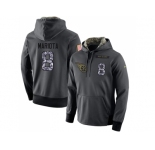 NFL Men's Nike Tennessee Titans #8 Marcus Mariota Stitched Black Anthracite Salute to Service Player Performance Hoodie