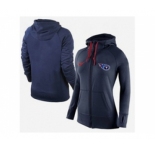Women Nike Tennessee Titans Full-Zip Performance Hoodie Dark Blue