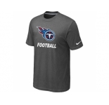 Men's Tennessee Titans Nike Cardinal Facility T-Shirt D.Grey