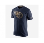 Men's Tennessee Titans Nike Navy Championship Drive Gold Collection Performance T-Shirt