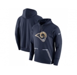 Men Los Angeles Rams Nike Navy Champ Drive Vapor Speed Performance Pullover Hoodie