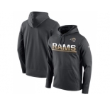 Men's Los Angeles Rams Nike Sideline Circuit Anthracite Pullover Hoodie