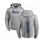 NFL Nike Los Angeles Rams #35 C.J. Anderson Ash Backer Pullover Hoodie