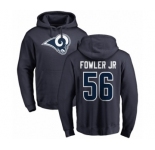 NFL Nike Los Angeles Rams #56 Dante Fowler Jr Navy Blue Name & Number Logo Pullover Hoodie