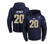 Nike Los Angeles Rams #20 Lamarcus Joyner Navy Blue Name & Number Pullover NFL Hoodie