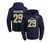 Nike Los Angeles Rams #29 Eric Dickerson Navy Blue Name & Number Pullover NFL Hoodie