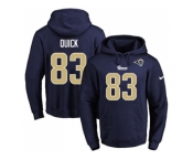 Nike Los Angeles Rams #83 Brian Quick Navy Blue Name & Number Pullover NFL Hoodie