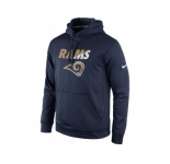 St.Louis Rams Nike Navy Kick Off Staff Performance Pullover Hoodie