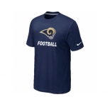 Men's St.Louis Rams Nike Cardinal Facility T-Shirt D.Blue