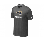 Men's St.Louis Rams Nike Cardinal Facility T-Shirt D.Grey