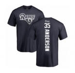 NFL Nike Los Angeles Rams #35 C.J. Anderson Navy Blue Backer T-Shirt