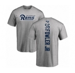 NFL Nike Los Angeles Rams #56 Dante Fowler Jr Ash Backer T-Shirt
