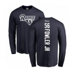 NFL Nike Los Angeles Rams #56 Dante Fowler Jr Navy Blue Backer Long Sleeve T-Shirt