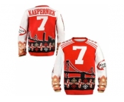 Nike San Francisco 49ers #7 Colin Kaepernick Red White Men's Ugly Sweater
