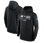 Men's Tampa Bay Buccaneers 2022 Black Crucial Catch Therma Performance Pullover Hoodie