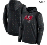 Men's Tampa Bay Buccaneers Nike Charcoal 2021 NFL Crucial Catch Therma Pullover Hoodie