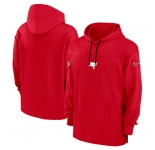 Men's Tampa Bay Buccaneers Red Performance Pullover Hoodie
