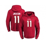 Nike Tampa Bay Buccaneers #11 DeSean Jackson Red Name & Number Pullover NFL Hoodie