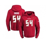 Nike Tampa Bay Buccaneers #54 Lavonte David Red Name & Number Pullover NFL Hoodie
