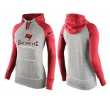 Women Nike Tampa Bay Buccaneers Performance Hoodie Grey & Red_1