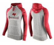 Women Nike Tampa Bay Buccaneers Performance Hoodie Grey & Red_1