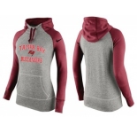 Women Nike Tampa Bay Buccaneers Performance Hoodie Grey & Red_2
