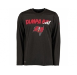 Men's Tampa Bay Buccaneers Nike Charcoal Legend Staff Practice Long Sleeves Performance T-Shirt