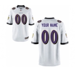 Youth Nike Nfl Jerseys Baltimore Ravens Customized White Jersey