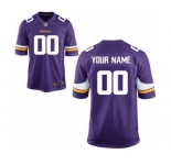 Youth Nike Nfl Jerseys Minnesota Vikings Customized Purple Jersey