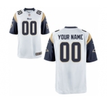 Youth Nike Nfl Jerseys St. Louis Rams Customized White Jersey