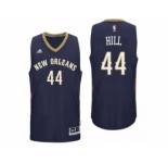 Men New Orleans Pelicans #44 Solomon Hill 2016 Road Navy New Swingman Jersey