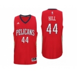 Men New Orleans Pelicans #44 Solomon Hill Alternate Red New Swingman Jersey