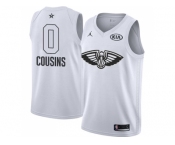 Men Nike New Orleans Pelicans #0 DeMarcus Cousins White NBA Jordan Swingman 2018 All-Star Game Jersey