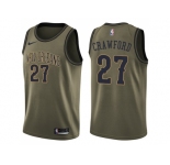 Men Nike New Orleans Pelicans #27 Jordan Crawford Green Salute to Service NBA Swingman Jersey