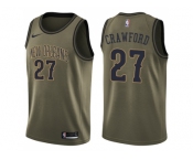 Men Nike New Orleans Pelicans #27 Jordan Crawford Green Salute to Service NBA Swingman Jersey
