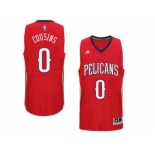 Men's New Orleans Pelicans #0 DeMarcus Cousins adidas Red Player Swingman Jersey