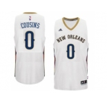Men's New Orleans Pelicans #0 DeMarcus Cousins adidas White Player Swingman Jersey
