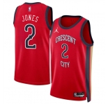 Men's New Orleans Pelicans #2 Herb Jones Red 2024 Statement Edition Stitched Basketball Jersey
