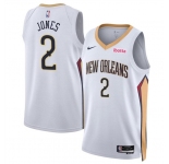 Men's New Orleans Pelicans #2 Herb Jones White 2024 Association Edition Stitched Basketball Jersey
