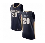 Men's New Orleans Pelicans #20 Nicolo Melli Authentic Navy Blue Basketball Jersey - Icon Edition_Jc