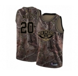 Men's New Orleans Pelicans #20 Nicolo Melli Swingman Camo Realtree Collection Basketball Jersey