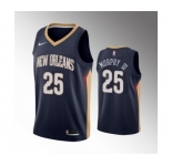 Men's New Orleans Pelicans #25 Trey Murphy III Navy Icon Edition Stitched Jersey