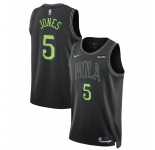 Men's New Orleans Pelicans #5 Herbert Jones Black 2023-24 City Edition Stitched Basketball Jersey