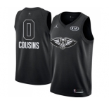 Men's Nike Jordan New Orleans Pelicans #0 DeMarcus Cousins Swingman Black 2018 All-Star Game NBA Jersey